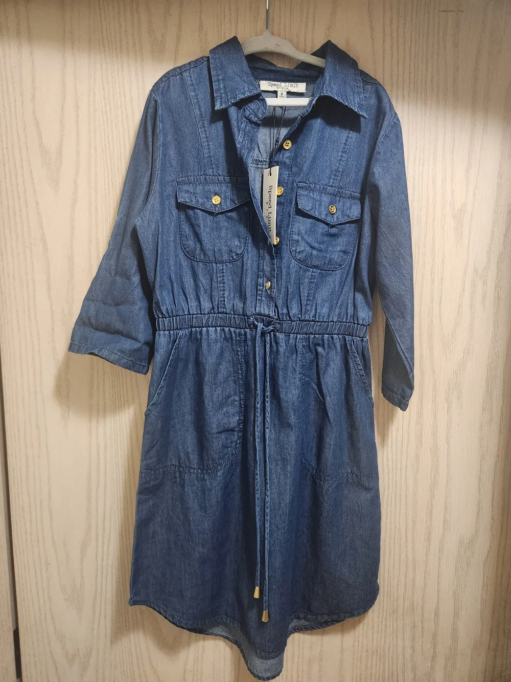 Girls Denim Shirtdress